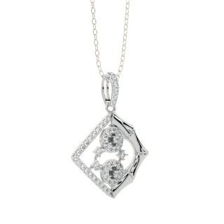 Davina Round Diamond Office Wear Pendant